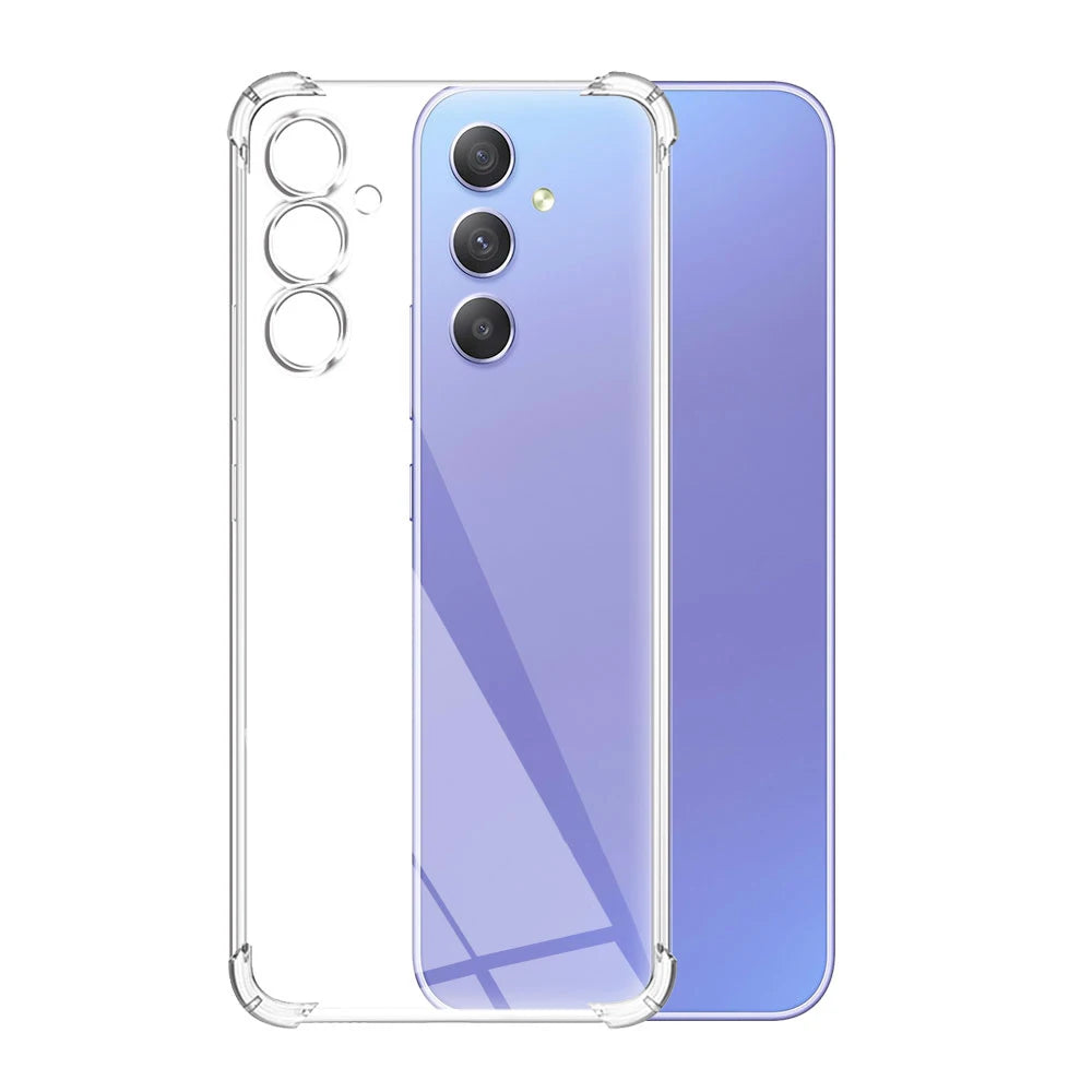 Shockproof Clear Silicone Case For Samsung Galaxy A15 A25 A35 A55 A05 S A04 S A14 A24 A34 A54 A12 A22 A32 A13 A23 A33 A53 A73