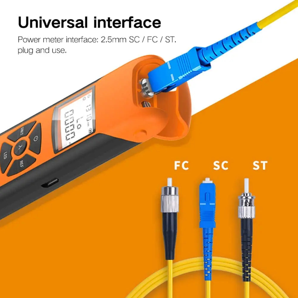 G10 Fiber Optic Power Meter Optical Tester Tool Network Cable Test OPM LED Lighting VFL USB Charging