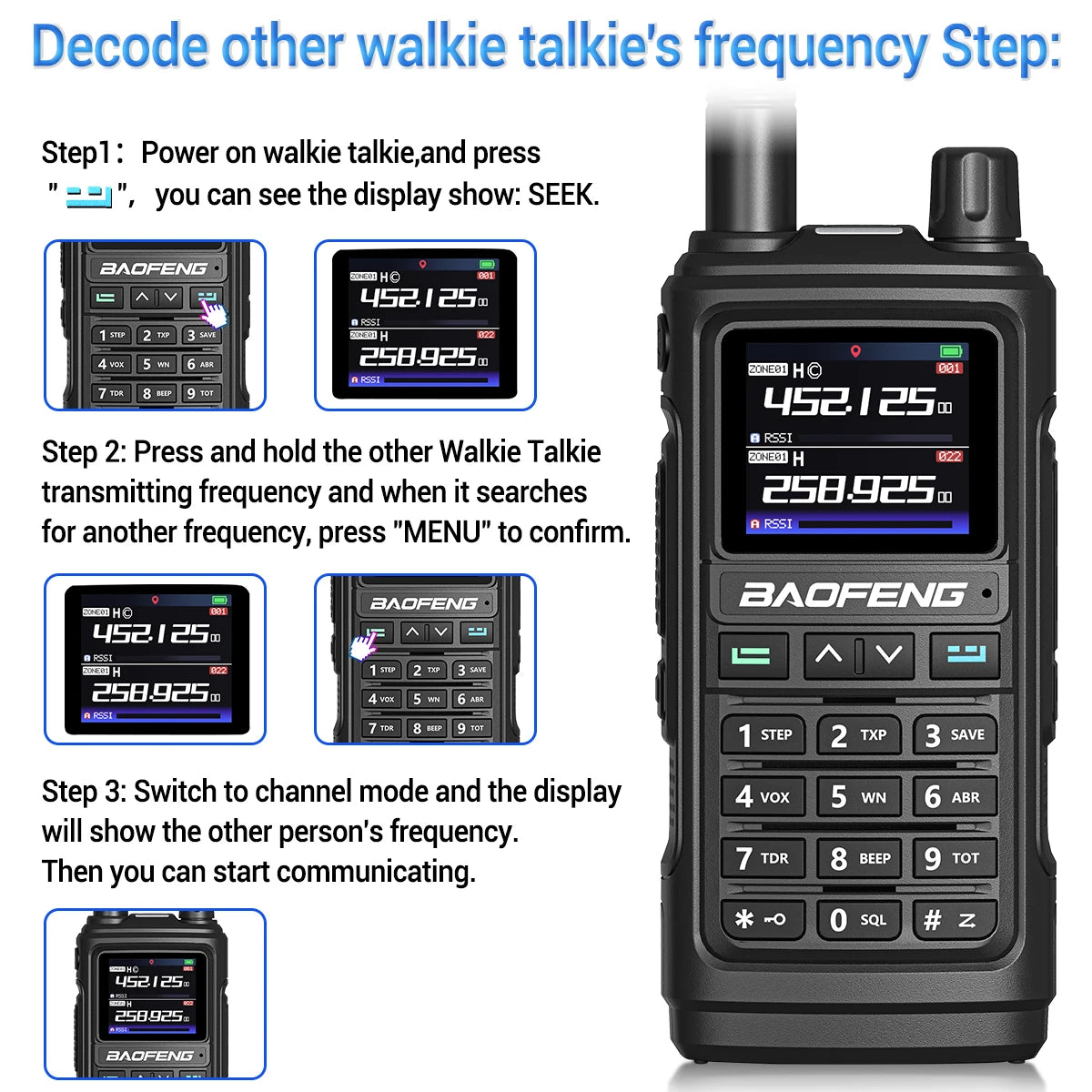 Baofeng UV-17 Pro GPS Walkie Talkie Air Band FM Long Range Radio Wireless Copy Frequency Handheld DTMF Two Way Ham Radio UV-5R