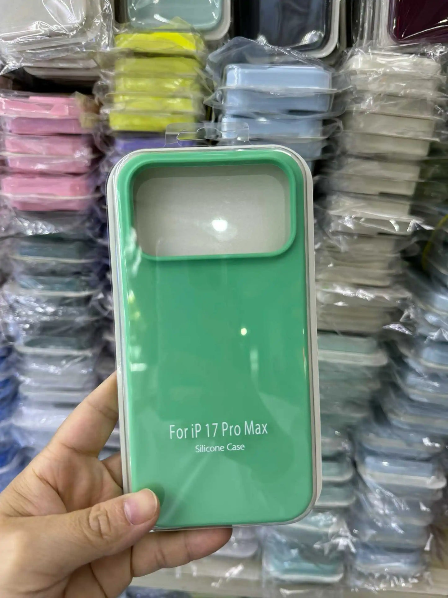 Official Liquid Silicone Skin Feel Case For IPhone 18 Pro Max 17 Pro Air Macaron Solid Candy Colour Color with Packet Box Cover