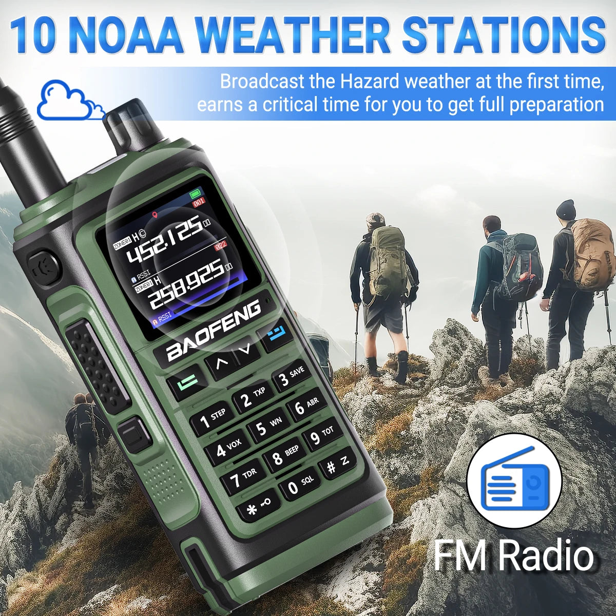 Baofeng UV-17 Pro GPS Walkie Talkie Air Band FM Long Range Radio Wireless Copy Frequency Handheld DTMF Two Way Ham Radio UV-5R