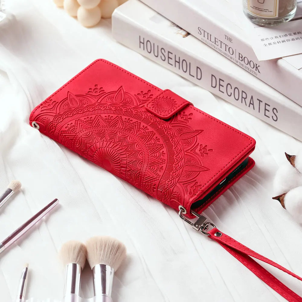 For Poco X8 Pro Max X7 F6 X6 X5 X3 NFC 5G Zipper Wallet Case Crossbody Book Shell Xiaomi Poco M8 M7 Pro M6 F5 C75 X 8 Flip Cover
