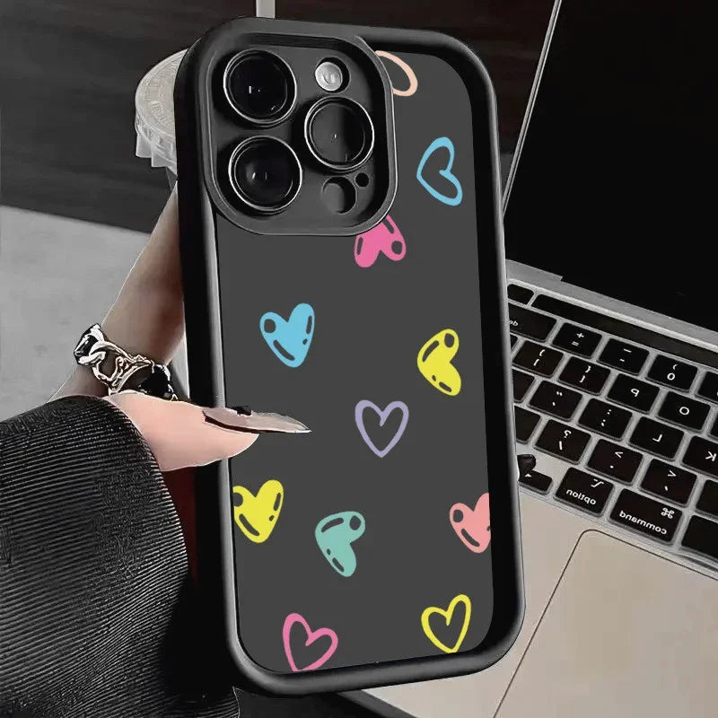 Full of Love Case For Samsung Galaxy S25 S23 Ultra S22 S24 FE A14 A15 A34 A35 A52 A56 A54 A55 5G Shockproof Bumper Soft Cover