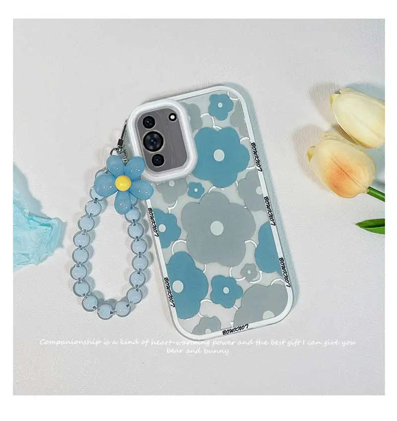 Pink Flower Bear 3D Penda Tpu Case For Honor X7 X8 X9 5G X7A 4G X8A X9A X6 X6S 9X 50 70 20 90 Magic 4 5 Lite Cover