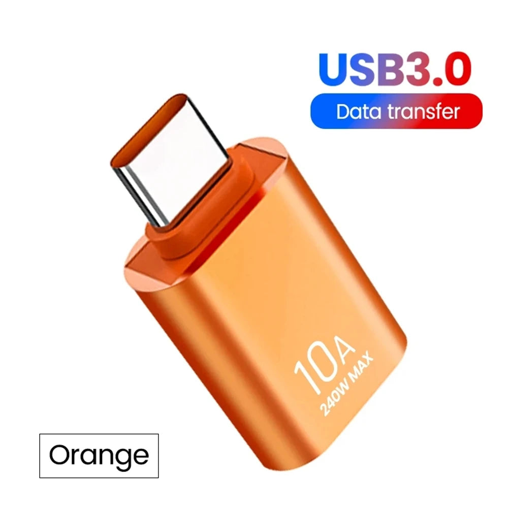 NINIBIL 10A OTG USB 3.0 To Type C Adapter USB Female To Type c Male Fast Charging adadpter OTG USB C For Xiaomi Samsung Laptop