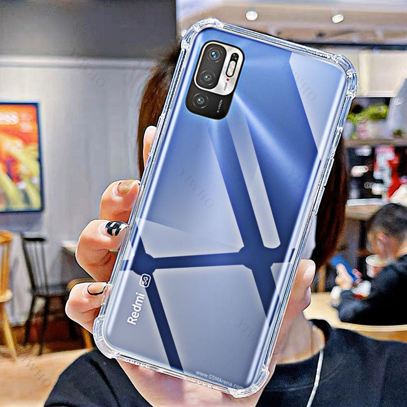Soft Silicone Shockproof Clear Case for Xiaomi Redmi Note 10 5G TPU Transparent Covers Shell for Redmi Note 10 5g 6.5" M2103K19G