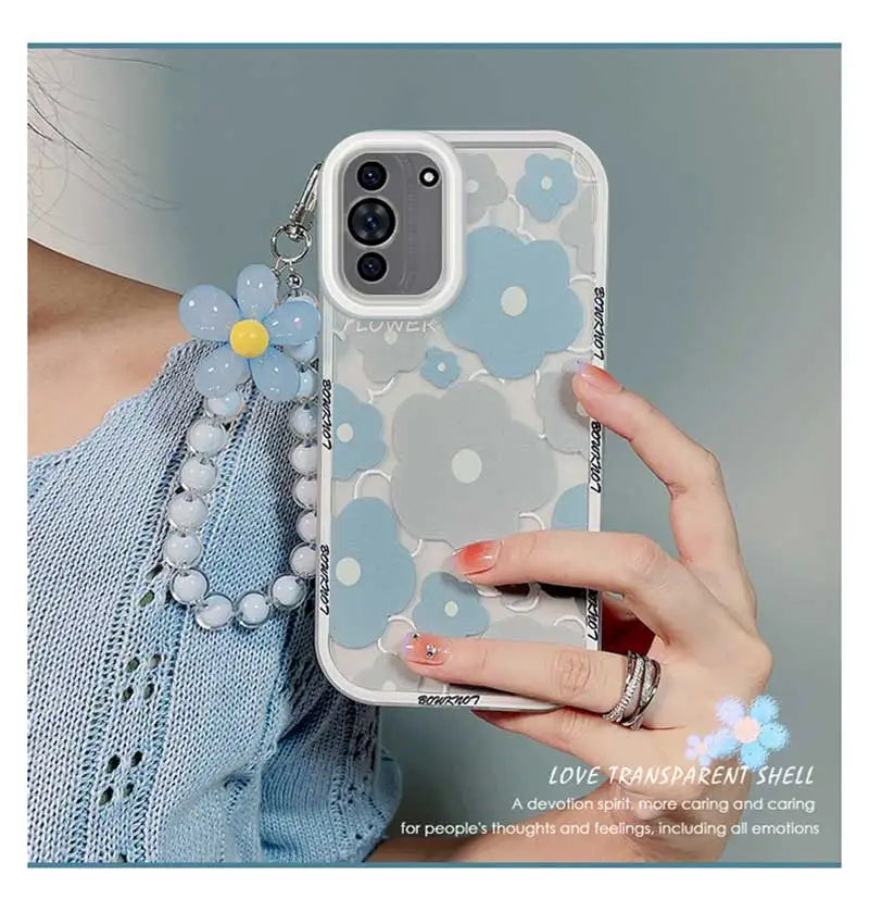Pink Flower Bear 3D Penda Tpu Case For Honor X7 X8 X9 5G X7A 4G X8A X9A X6 X6S 9X 50 70 20 90 Magic 4 5 Lite Cover