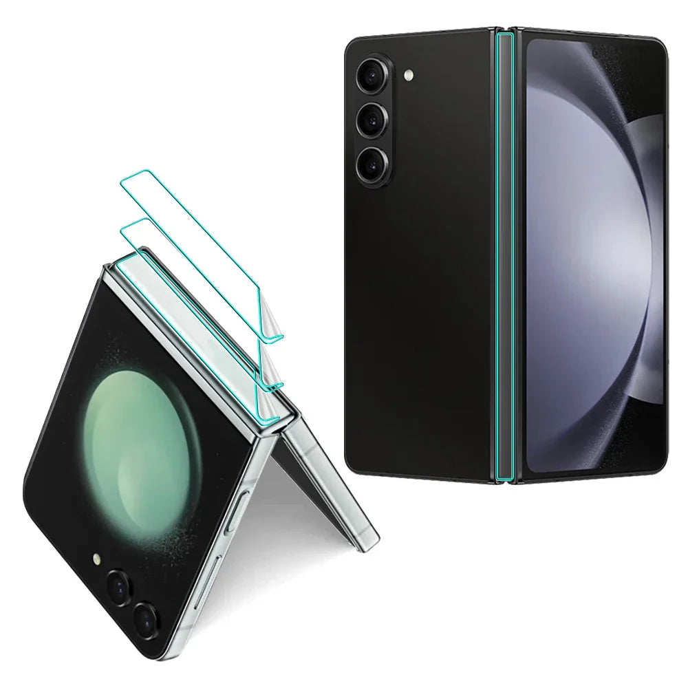 For Samsung Galaxy Z Fold Flip 7 6 5 Hinge Protector Hydrogel Film Anti-Scratch Protective Border Sticker For ZFlip7 Fold7 Filp6