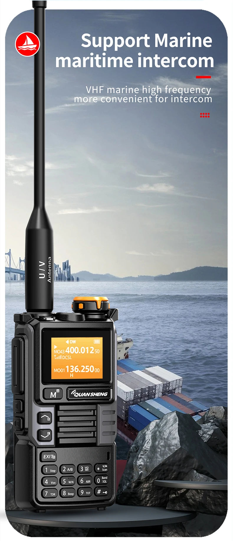 Quansheng UV-K5 Upgrade UV-K5 (99) Interphone 5W Air Band Radio Tyep C Charging UHF VHF DTMF FM Scrambler NOAA Wireless Frequenc