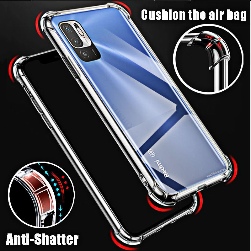 Soft Silicone Shockproof Clear Case for Xiaomi Redmi Note 10 5G TPU Transparent Covers Shell for Redmi Note 10 5g 6.5" M2103K19G