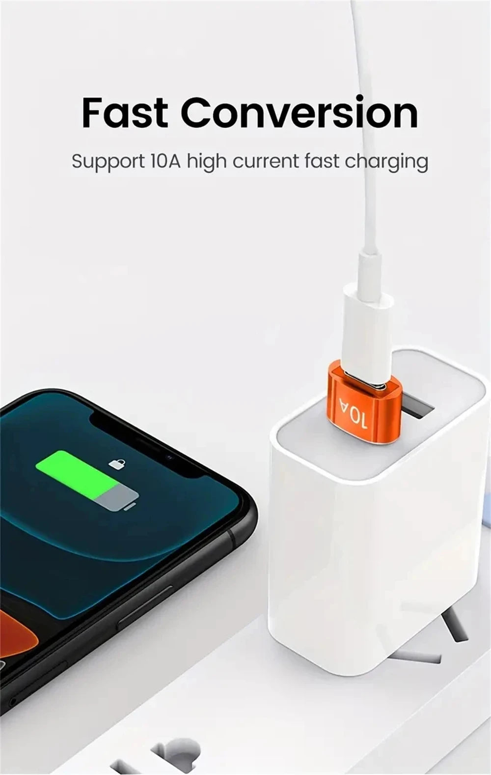 NINIBIL 10A OTG USB 3.0 To Type C Adapter USB Female To Type c Male Fast Charging adadpter OTG USB C For Xiaomi Samsung Laptop