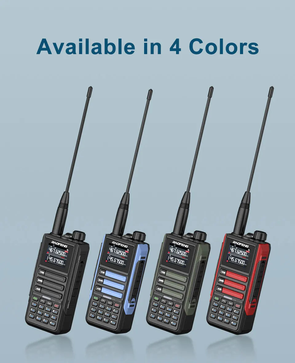 Upgrade Baofeng UV16M V2 Walkie Talkie AM FM Two Way Radio Full Band LCD 999CH Frequency Copy VHF UHF NOAA Noise Reduce Type-C
