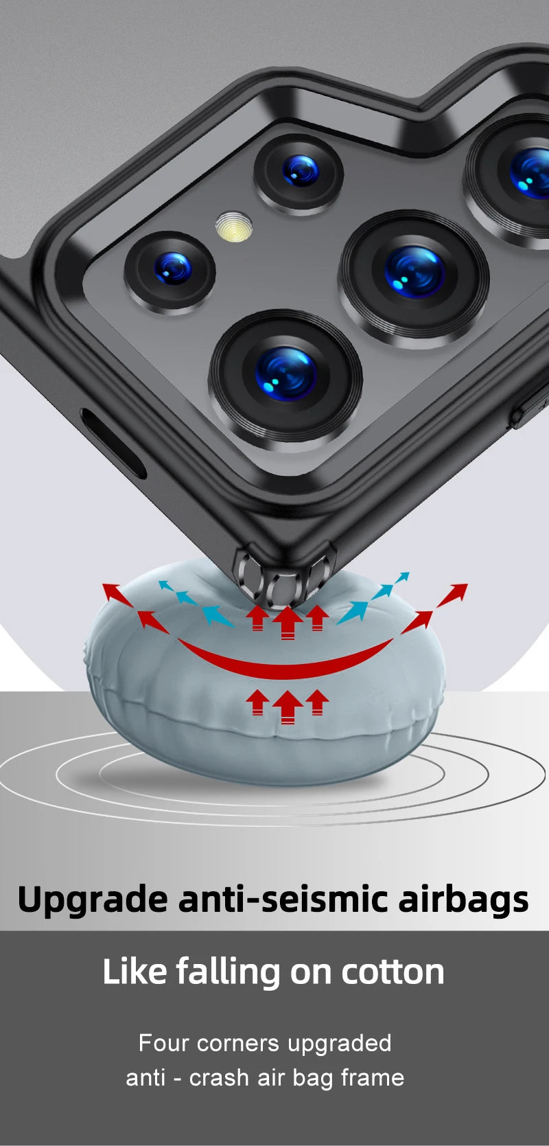 Airbags Shockproof Magnetic Wireless Charging Case Shell For Samsmung Galaxy S25 S24 S23 Ultra FE S24 Plus S24+ S23+ Armor Cover