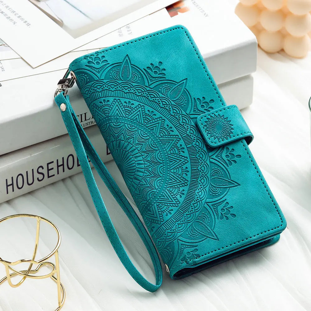 For Poco X8 Pro Max X7 F6 X6 X5 X3 NFC 5G Zipper Wallet Case Crossbody Book Shell Xiaomi Poco M8 M7 Pro M6 F5 C75 X 8 Flip Cover