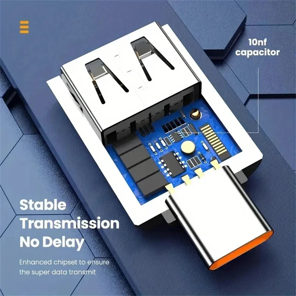 NINIBIL 10A OTG USB 3.0 To Type C Adapter USB Female To Type c Male Fast Charging adadpter OTG USB C For Xiaomi Samsung Laptop