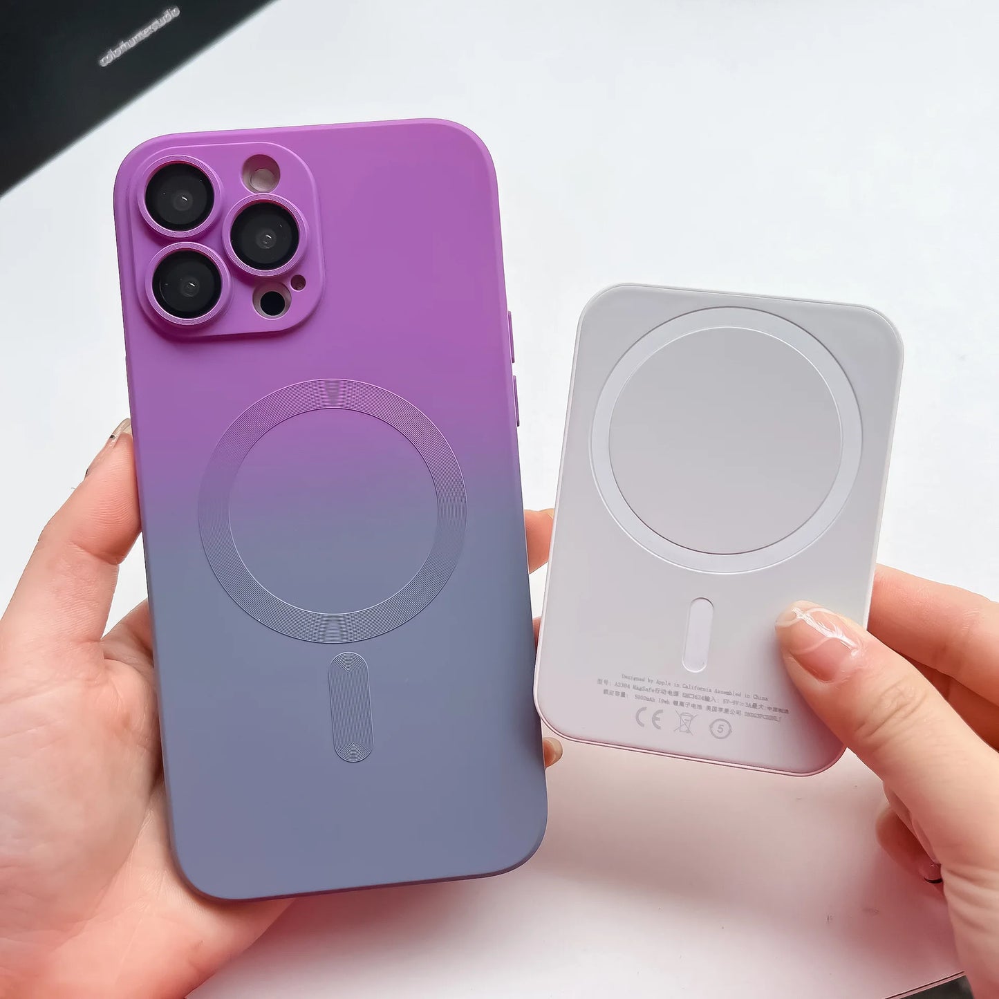 Luxury For Magsafe Gradient Silicone Multicolour Shockproof Case for iPhone 15 16 14 13 12 11 Pro Max E Wireless Charging Cover