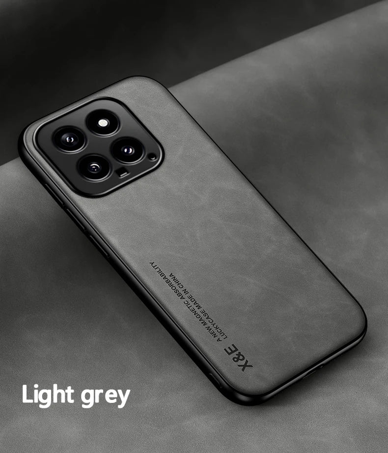 For Xiaomi 14 Luxury Leather Magnetic Case Shockproof Bumper Soft Back Cover For Xiaomi 14 Pro