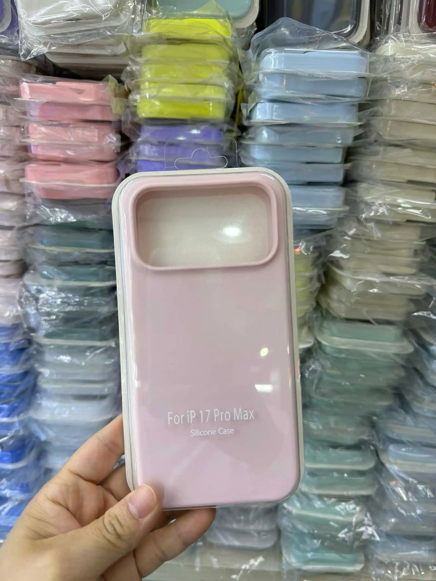 Official Liquid Silicone Skin Feel Case For IPhone 18 Pro Max 17 Pro Air Macaron Solid Candy Colour Color with Packet Box Cover