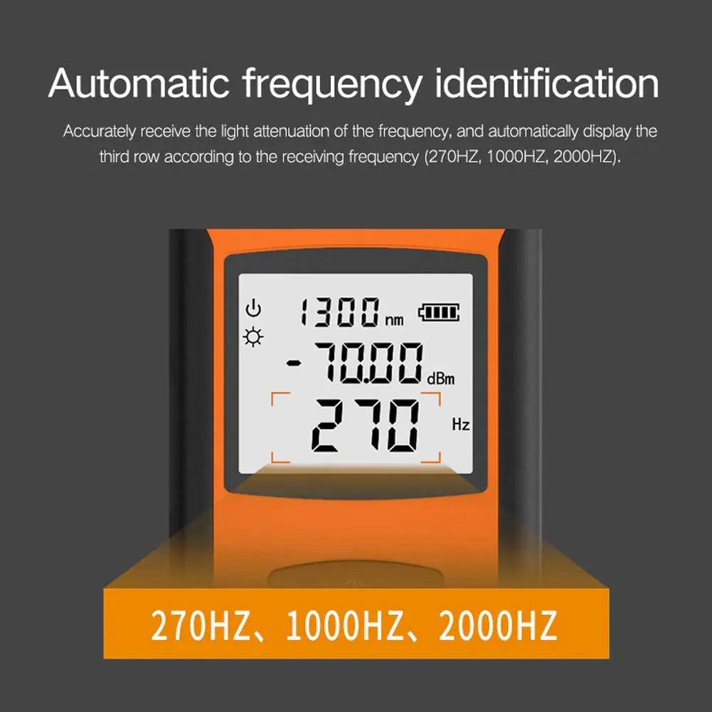 G10 Fiber Optic Power Meter Optical Tester Tool Network Cable Test OPM LED Lighting VFL USB Charging