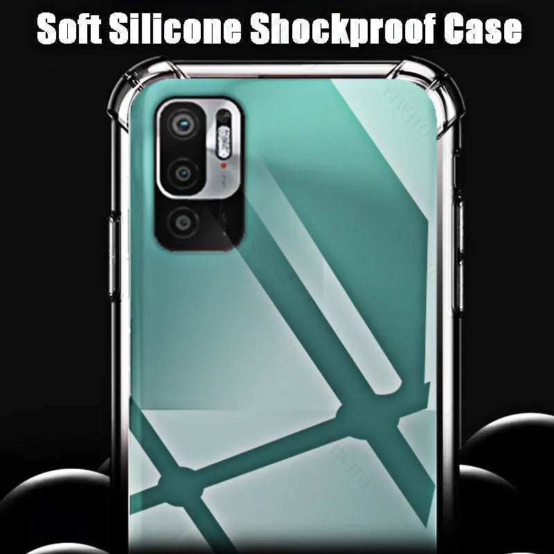 Soft Silicone Shockproof Clear Case for Xiaomi Redmi Note 10 5G TPU Transparent Covers Shell for Redmi Note 10 5g 6.5" M2103K19G