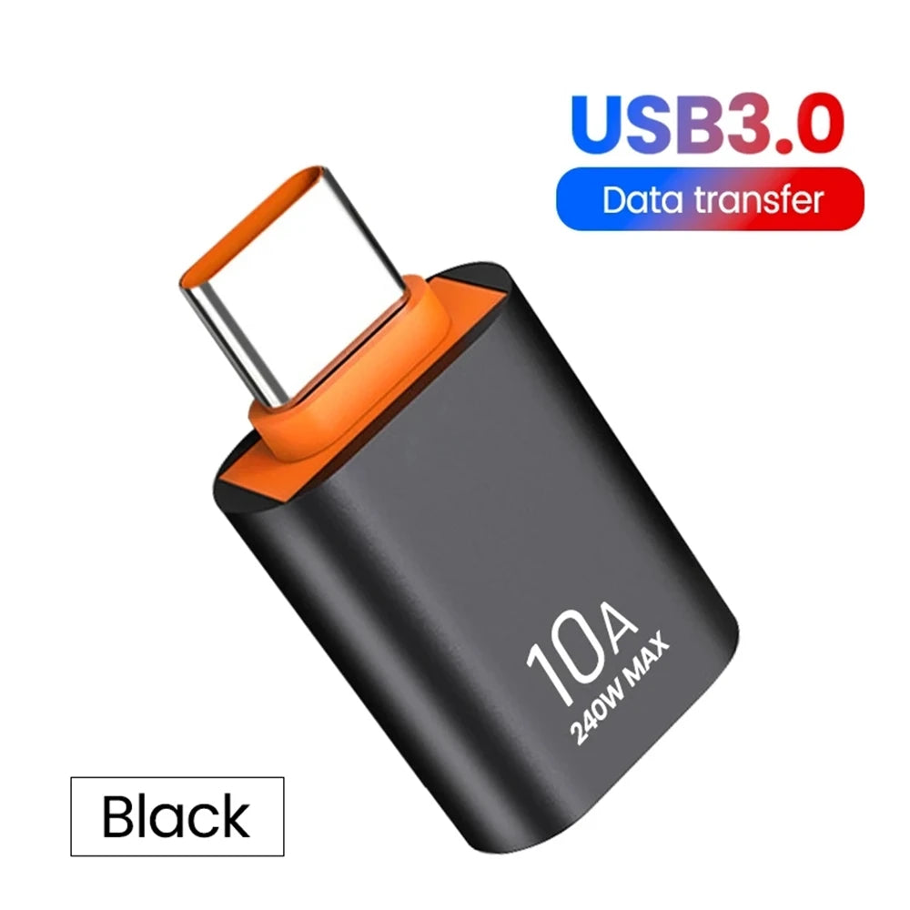 NINIBIL 10A OTG USB 3.0 To Type C Adapter USB Female To Type c Male Fast Charging adadpter OTG USB C For Xiaomi Samsung Laptop