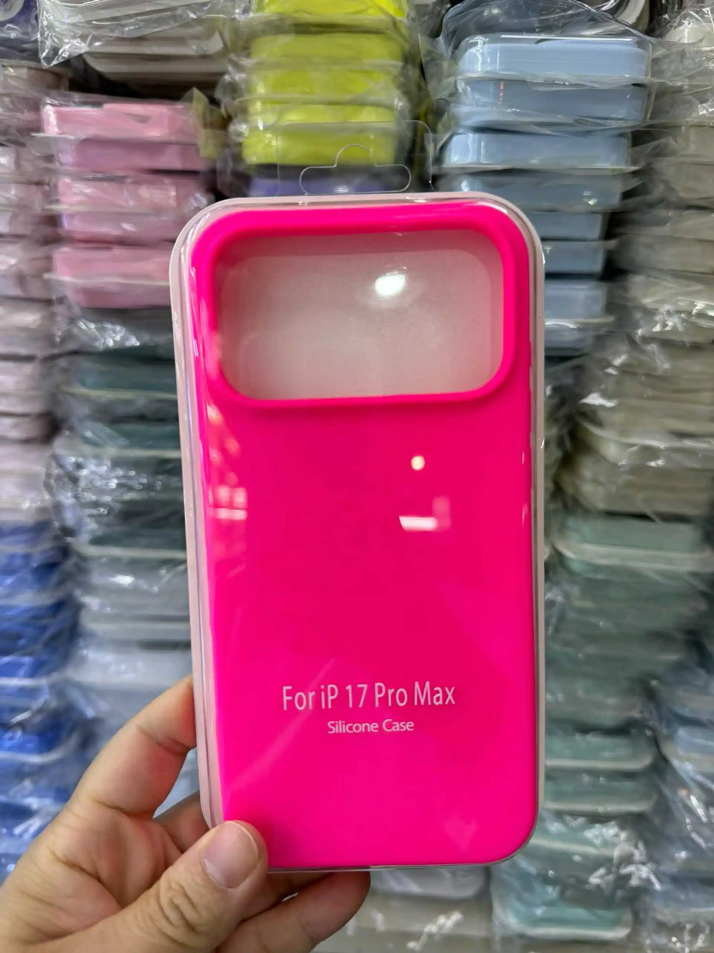 Official Liquid Silicone Skin Feel Case For IPhone 18 Pro Max 17 Pro Air Macaron Solid Candy Colour Color with Packet Box Cover