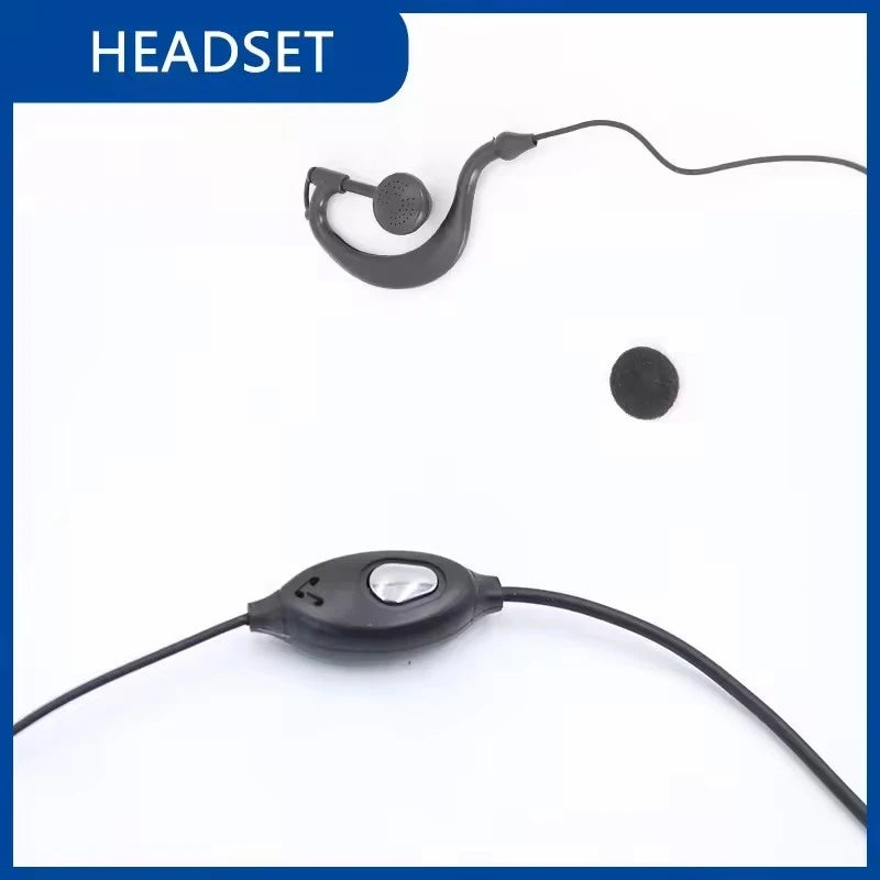 10PCS Walkie Talkie Headset QuanSheng UV-K5 Earpiece UV-K6 UV 5R Plus DM-1701 888s DMR Headphone Two Way Radio Accessories
