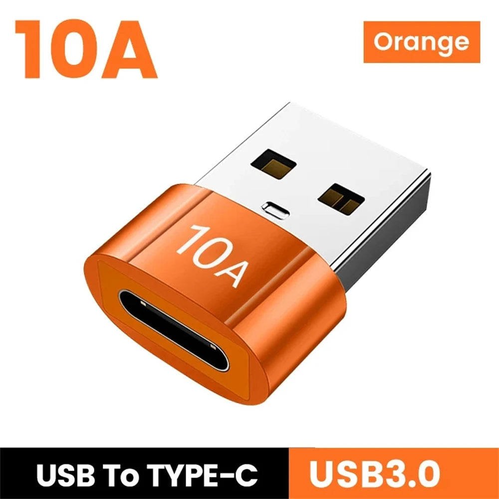 NINIBIL 10A OTG USB 3.0 To Type C Adapter USB Female To Type c Male Fast Charging adadpter OTG USB C For Xiaomi Samsung Laptop