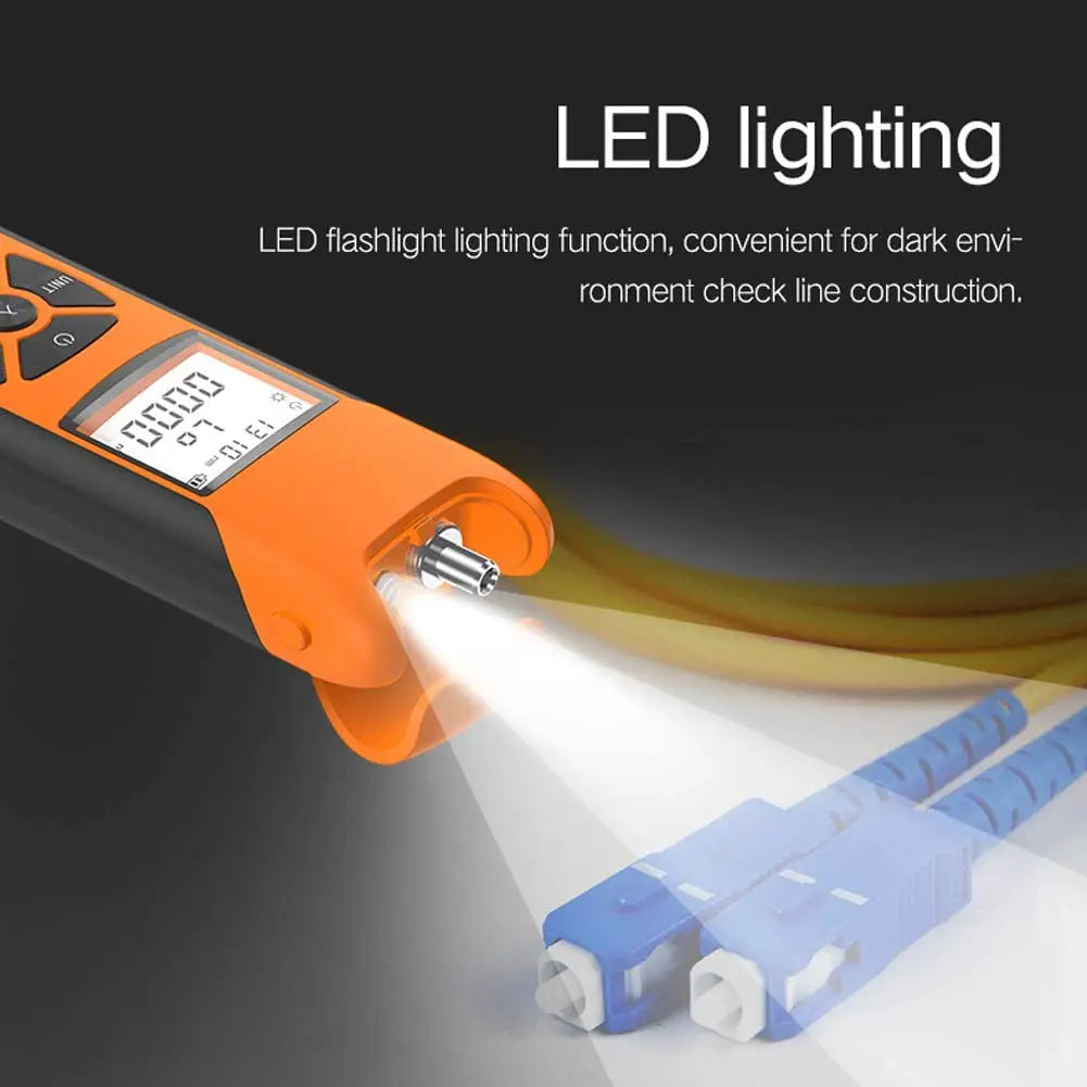 G10 Fiber Optic Power Meter Optical Tester Tool Network Cable Test OPM LED Lighting VFL USB Charging