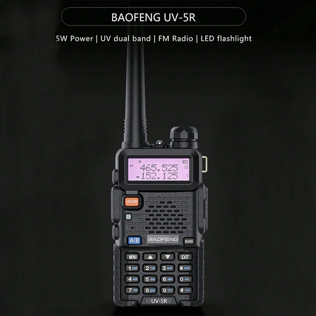 Baofeng UV-5R USB Lange Afstand Dual Band Ham Amateur Met Vhf Uhf Fm CB 128CH 2200mAh portable Handheld long range Two Way Radio