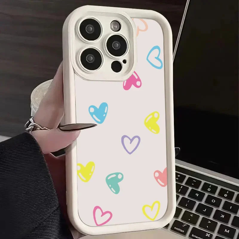 Full of Love Case For Samsung Galaxy S25 S23 Ultra S22 S24 FE A14 A15 A34 A35 A52 A56 A54 A55 5G Shockproof Bumper Soft Cover