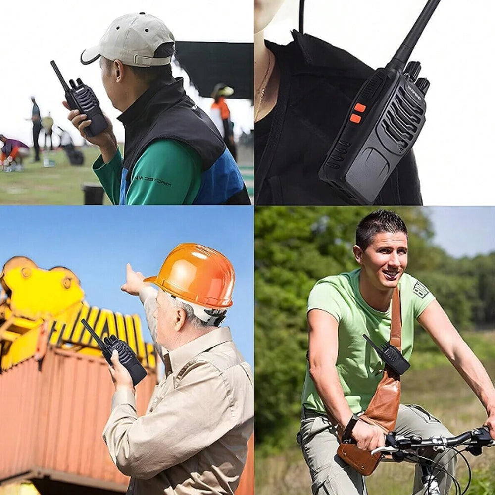 2pcs Baofeng BF-88E portable wireless Handheld walkie16CH UHF 446.00625-446.19375MHz 12.5KHz Channel Separation with USB Charger