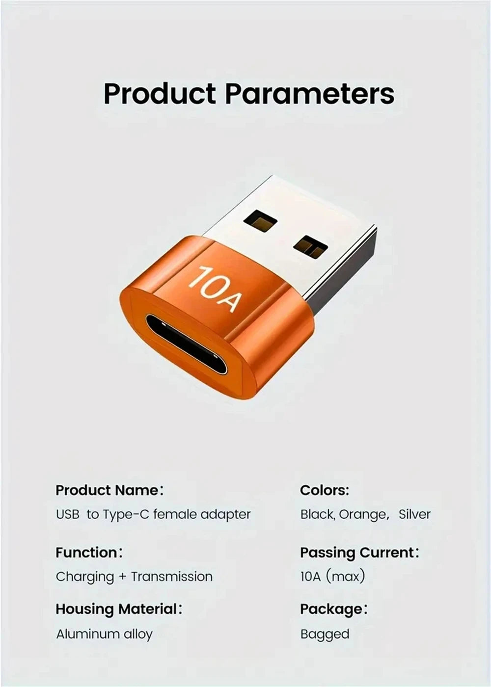 NINIBIL 10A OTG USB 3.0 To Type C Adapter USB Female To Type c Male Fast Charging adadpter OTG USB C For Xiaomi Samsung Laptop