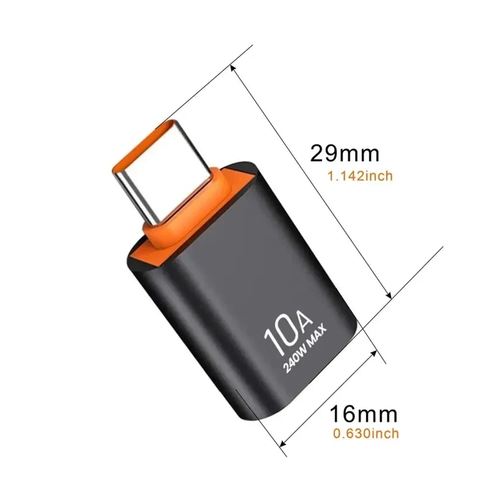 NINIBIL 10A OTG USB 3.0 To Type C Adapter USB Female To Type c Male Fast Charging adadpter OTG USB C For Xiaomi Samsung Laptop