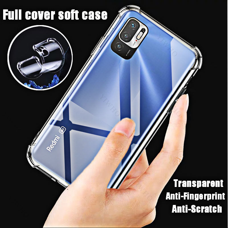 Soft Silicone Shockproof Clear Case for Xiaomi Redmi Note 10 5G TPU Transparent Covers Shell for Redmi Note 10 5g 6.5" M2103K19G