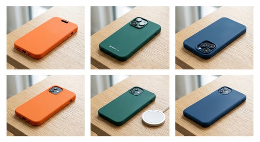 Original Liquid Silicone Orange Color Case For iPhone 17 Pro Max 17 16 15 14 13 12 11 ProMax mini Plus Non-Slip Bumper Cover